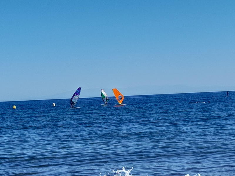 Windsurfing starker Wind